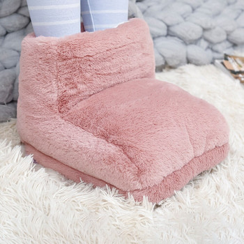 USB Ηλεκτρικός θερμός θερμαντήρας ποδιών Θερμαινόμενος μασάζ Comfort Fleece Suede μαξιλάρι που πλένεται Ρυθμίσεις ελέγχου θερμότητας Θερμότερη
