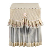 Дантела с волани, цветя, перална машина, защита срещу прах, предна издръжлива мека, устойчива на дантела калъф, перална машина, защита срещу прах