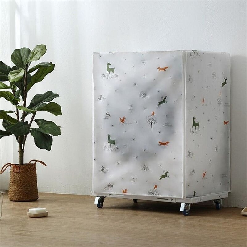 Najnovší kryt bubna práčky Pulsator s kreslenou potlačou, vodotesný kryt proti prachu, opaľovací krém na kryty práčok