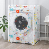 Kryt bubna práčky, priehľadná potlač, vodeodolný, umývateľný, protiprachový kryt, odvod tepla za krytom domácich potrieb