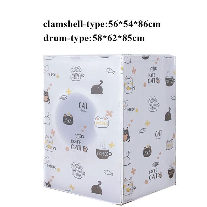 Ochranný kryt na práčku s potlačou, prachotesný, kúpeľňový, vodotesný, opaľovací krém, práčka so sušičkou, bubnový typ práčky