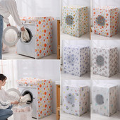 Husă de protecție impermeabilă pentru mașină de spălat rufe Acasă Poliester Clampshell Roller Spalărie Acoperire argintie Îngroșare Capac rezistent la praf