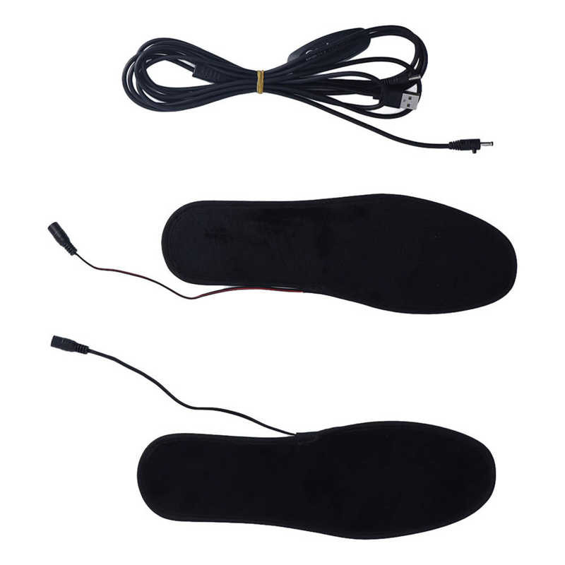 Branț încălzit decupabil USB Temperatură reglabilă iarnă EVA Branț cald pentru pantofi pentru bărbați, femei, copii, branț încălzit de 5 V