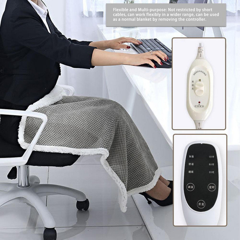 Fyzioterapeutická elektrická vyhrievacia podložka na kŕče a bolesti chrbta, obojstranná vyhrievacia deka, umývateľná mäkká tepelná podložka