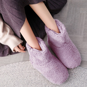 Χειμερινό θερμαινόμενο παπούτσι USB για άντρες Γυναικείες θερμαντικές μπότες βελούδινες ηλεκτρικές παντόφλες πλενόμενες ηλεκτρικές θερμαντικές σόλες για παπούτσια