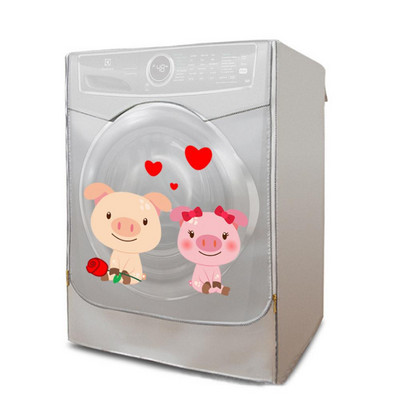 Dob mosógép burkolata porvédő Tiszta vízálló porvédő huzat Aranyos rajzfilm szárító porvédő Háztartási cikkek Kiegészítők