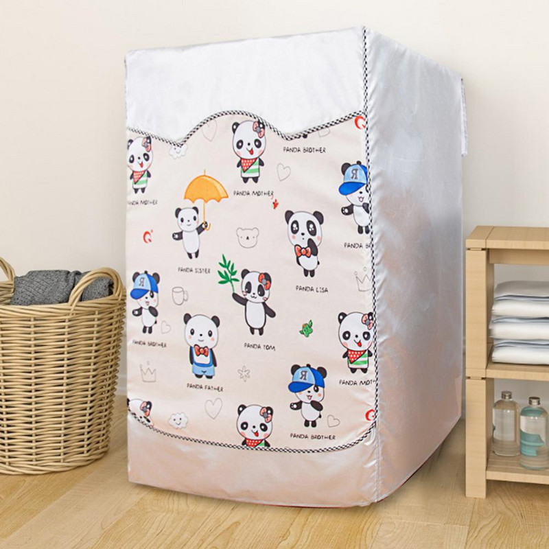 Dob mosógép burkolata porvédő Tiszta vízálló porvédő huzat Aranyos rajzfilm szárító porvédő Háztartási cikkek Kiegészítők