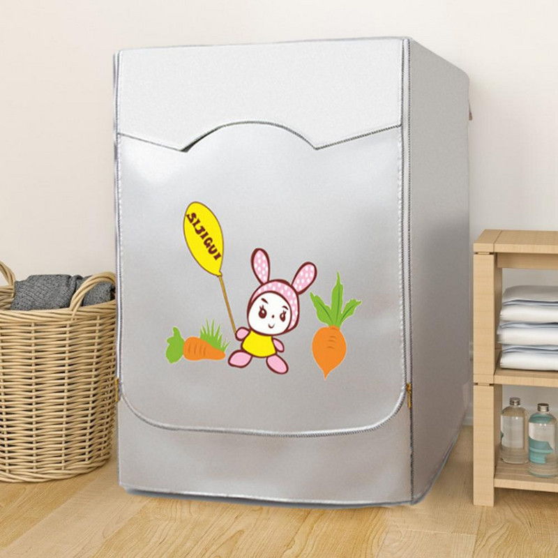 Dob mosógép burkolata porvédő Tiszta vízálló porvédő huzat Aranyos rajzfilm szárító porvédő Háztartási cikkek Kiegészítők