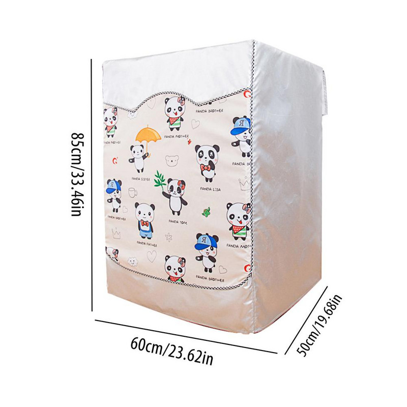 Dob mosógép burkolata porvédő Tiszta vízálló porvédő huzat Aranyos rajzfilm szárító porvédő Háztartási cikkek Kiegészítők