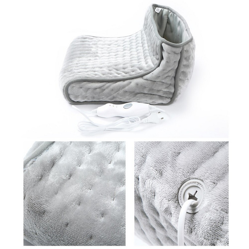 Încălzitor portabil pentru picioare, căptușeală sintetică moale, pentru încălzire pentru picioare, pentru masaj, lavabil, pentru încălzire electrică pentru picioare, ghete încălzite
