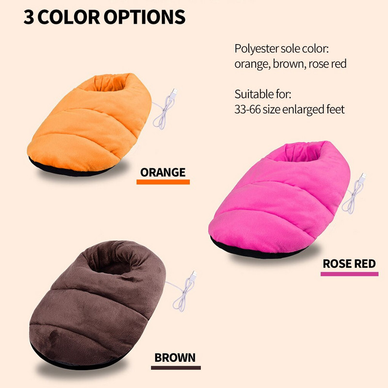 Ohrievač nôh USB elektrický ohrievač nôh teplé topánky mäkký flanelový poťah na nohy vyhrievacia podložka papuče domáce kancelárske ohrievacie produkty