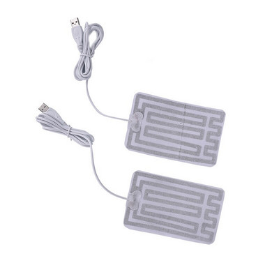 Parduodamas naujas USB kaitinimo padas 2 vnt. Mažas šildomas pirštinėms Žiemos sezonas Pirštinės pėdų šildytuvas 5V elektriniai kaitinimo trinkelės