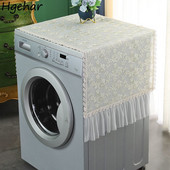 Kryty na práčku s čipkou a výšivkou, opaľovací krém, protišmykové kryty proti prachu pre automatickú práčku, ochranný kryt, dekorácia