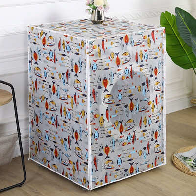 Ūdensizturīgs ziedu veļas mazgājamās mašīnas pārklājs mājsaimniecības sauļošanās rullīšu mazgātāja aizsargs, automātiskās veļas mazgājamās mašīnas futrāļi, universāli