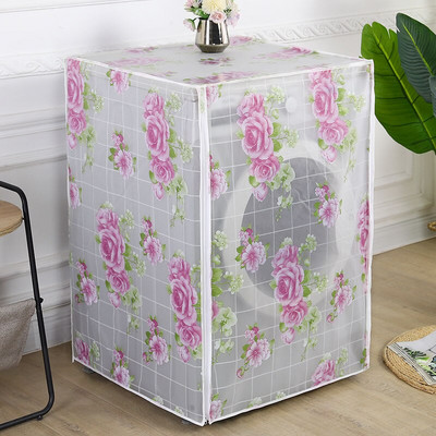 Ūdensizturīgs ziedu veļas mazgājamās mašīnas pārklājs mājsaimniecības sauļošanās rullīšu mazgātāja aizsargs, automātiskās veļas mazgājamās mašīnas futrāļi, universāli