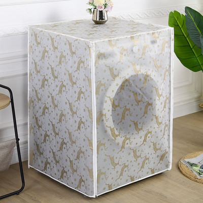 Ūdensizturīgs ziedu veļas mazgājamās mašīnas pārklājs mājsaimniecības sauļošanās rullīšu mazgātāja aizsargs, automātiskās veļas mazgājamās mašīnas futrāļi, universāli