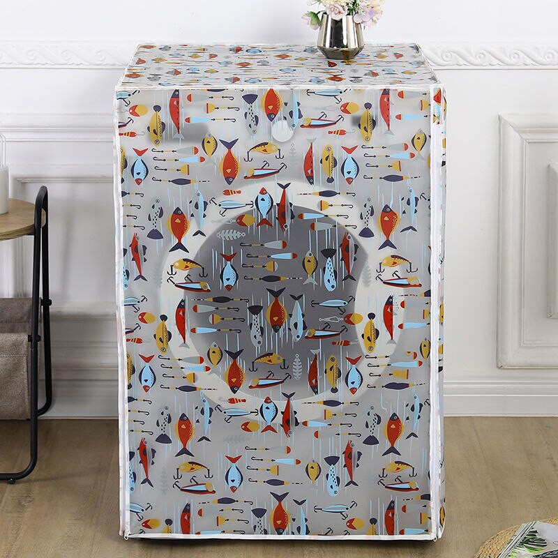 Ūdensizturīgs ziedu veļas mazgājamās mašīnas pārklājs mājsaimniecības sauļošanās rullīšu mazgātāja aizsargs, automātiskās veļas mazgājamās mašīnas futrāļi, universāli