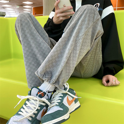 Pantaloni casual barbatesti cu sireturi - trei culori