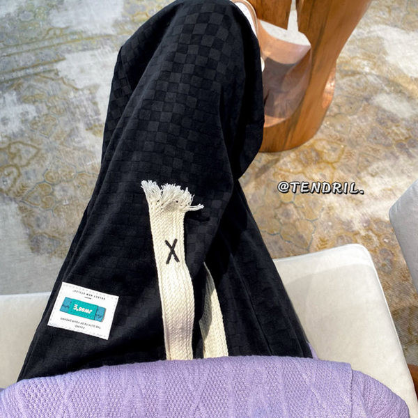 Pantaloni casual barbatesti cu sireturi - trei culori