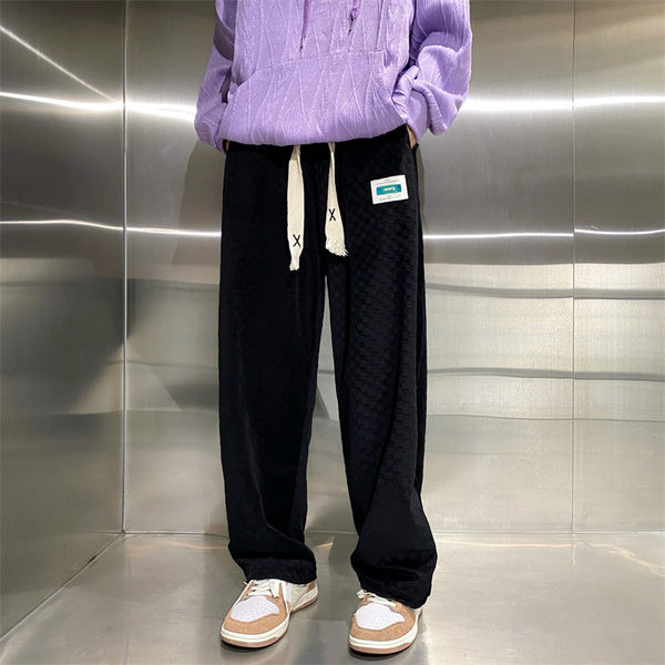 Pantaloni casual barbatesti cu sireturi - trei culori