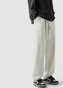 Pánske nohavice pre voľný čas - s vreckom a šnúrkami