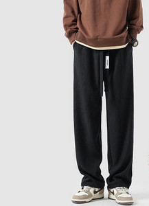 Pánske nohavice pre voľný čas - s vreckom a šnúrkami