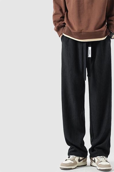 Pánske nohavice pre voľný čas - s vreckom a šnúrkami