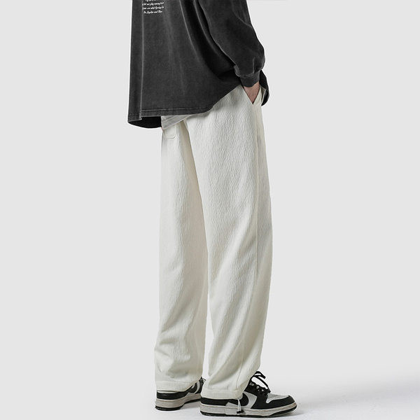 Pánske nohavice pre voľný čas - s vreckom a šnúrkami