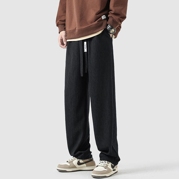 Pánske nohavice pre voľný čas - s vreckom a šnúrkami