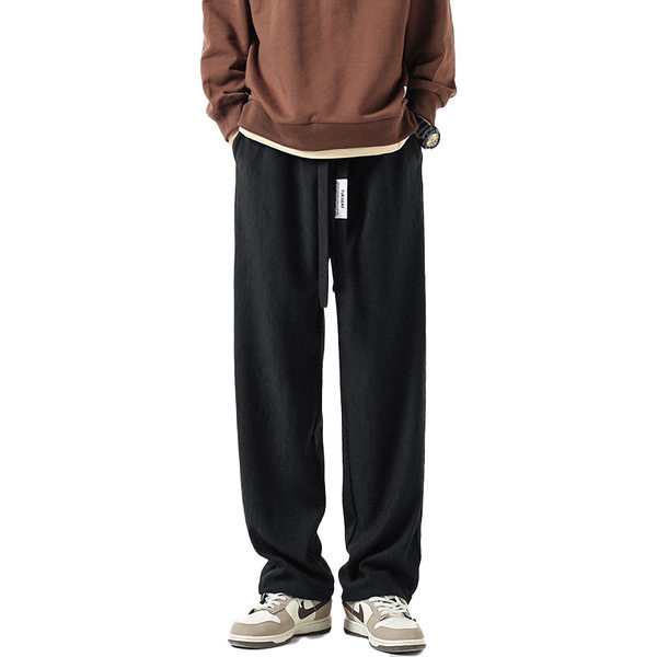 Pánske nohavice pre voľný čas - s vreckom a šnúrkami