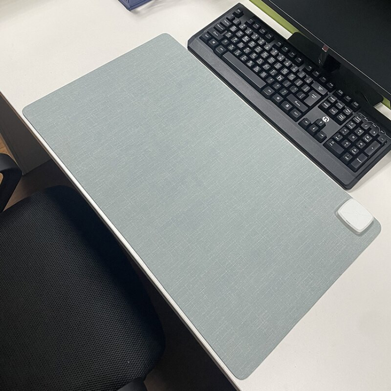 Tampă de mouse cu încălzire Tampă de mouse pentru computer cu încălzire electrică Covoraș de birou pentru jocuri de birou Covoraș de birou, rezistent la apă, iarnă 80x33cm