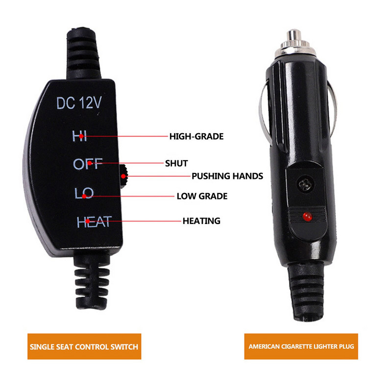 Husă de pernă universală 12v pentru scaun auto Încălzitor pentru încălzire Cald, încălzit, iarnă, rece, pernă de încălzire pentru scaun auto, în iarnă rece.