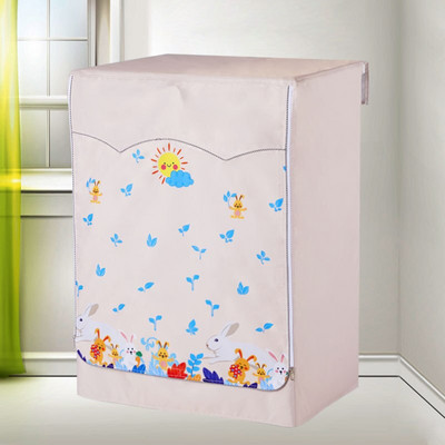 Kryt na práčku/sušičku s predným plnením, vodotesný kryt na práčku so sušičkou, strieborný okraj, zips, jedinečný dizajn, 3 strany