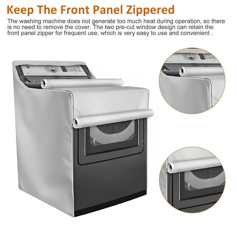 Vrchný kryt na práčku, vodotesný opaľovací krém, anti-UV ochranný kryt na práčku/sušičku