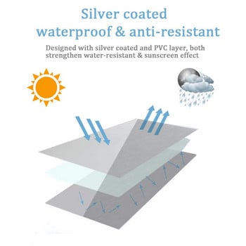 Капак за пералня Полиестерни влакна Водоустойчив Капак за сушилня с предно зареждане Слънцезащитен крем за пране Сребърно покритие Прахоустойчив капак