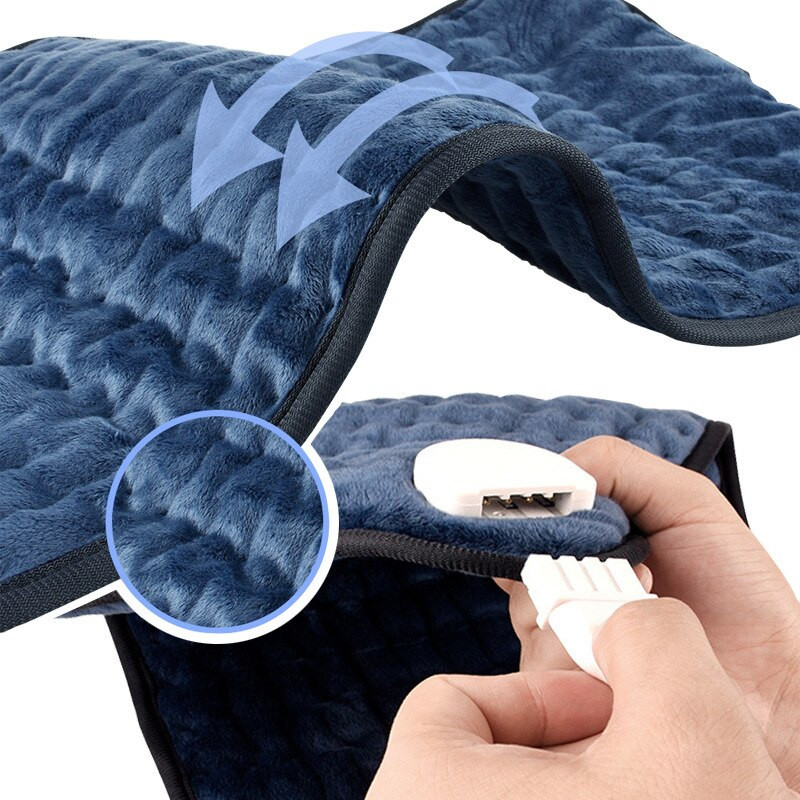 Elektrická deka prateľná v práčke, termostat, mäkká plyšová, kempingová, kancelária, kúrenie, prenosná, cestovanie, rozkladacia pohovka, zima, teplá