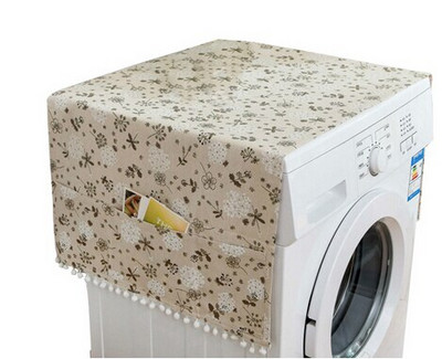 Kryt na práčku do domácnosti, prachotesný kryt na kuchynskú chladničku s úložným vreckom, puzdro na čistiace príslušenstvo