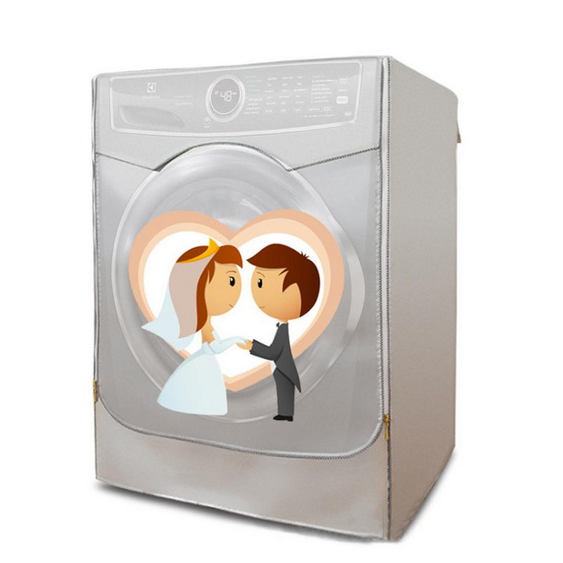 Oxfordský kryt na práčku, horný kryt chladničky, roztomilý úložný priestor, závesná taška, vrecko, organizér 60x50x85cm