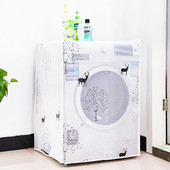Priehľadný vodotesný kryt na práčku, opaľovací krém, automatický obežný valec, prach pre bubon 60*56*83 cm
