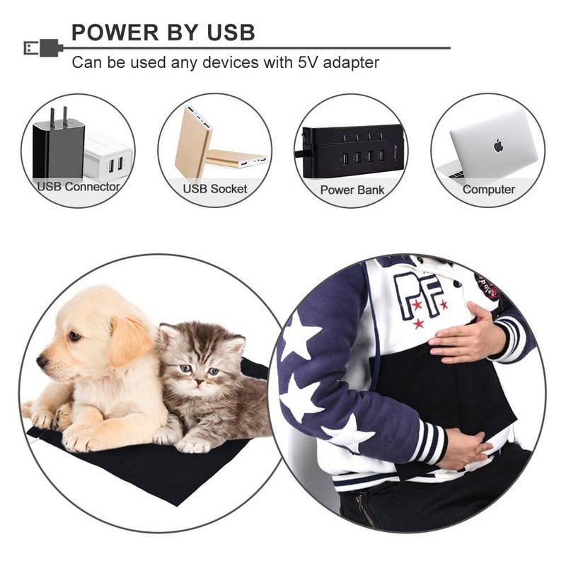 USB elektrická vyhrievacia podložka pre mužov a ženy, teplá vesta, vyhrievaná bunda, motocyklové zimné ohrievacie vybavenie na vonkajšie lyžovanie a cestovanie