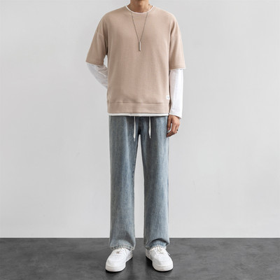 Pánske ležérne džínsy s vreckami