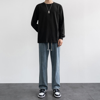 Pánske ležérne džínsy s vreckami