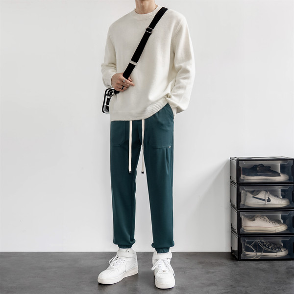 Pantaloni sport casual - cu sireturi