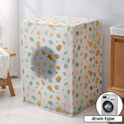 Kryt na práčku Ochranný protiprachový kryt Vodotesné puzdro Ochranný protiprachový plášť PEVA na práčku Predný horný otvorený
