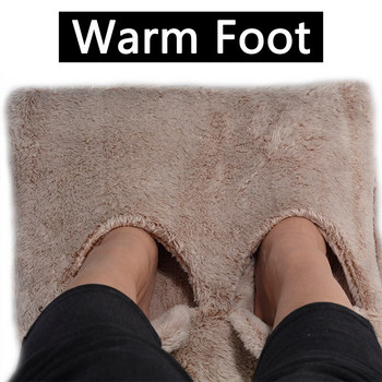 220V Топли чехли за крака Чехли за отопление на краката Зимно затопляне на краката Домакинско одеяло за миене на ръце Електрическа по-топла възглавница