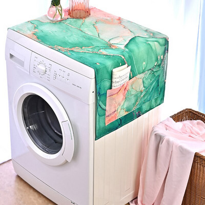 Kryt na chladničku s plachtou, odolný voči prachu, viacúčelová handrička na prach, bytový textil, kryt na práčku, úložný priestor pre domácnosť