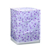 1 bucată capac mașină de spălat roată impermeabilă poliester pânză satinată cu fermoar protector pentru mașină de spălat rufe