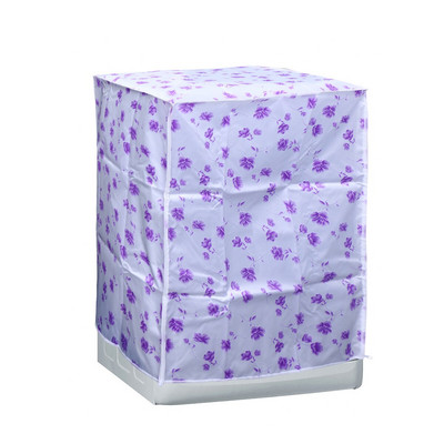 1 bucată capac mașină de spălat roată impermeabilă poliester pânză satinată cu fermoar protector pentru mașină de spălat rufe