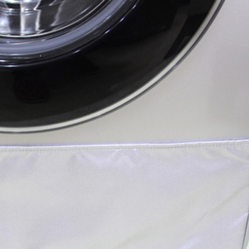 Αυτόματο τύμπανο αντηλιακό αδιάβροχο κάλυμμα στεγνωτηρίου πολυεστέρα ασημί κάλυμμα πλυντηρίου ρούχων αδιάβροχο