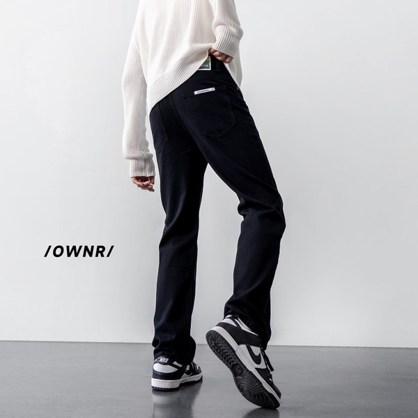 Pantaloni casual barbatesti de culoare neagra